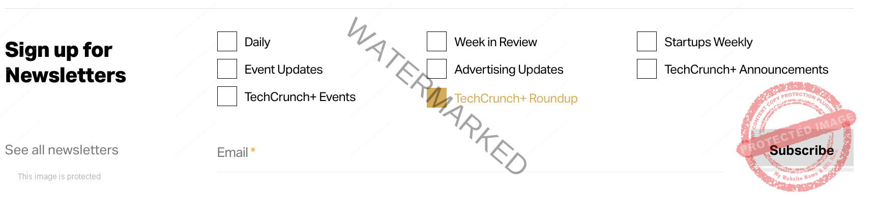 sign up for the TechCrunch+ roundup newsletter